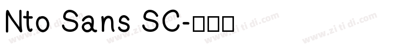 Nto Sans SC字体转换